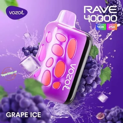 Vozol Rave 40000 Grape Ice ürün görseli