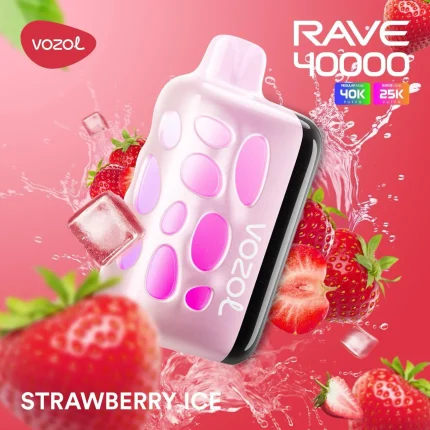 Vozol Rave 40000 Strawberry Ice ürün görseli