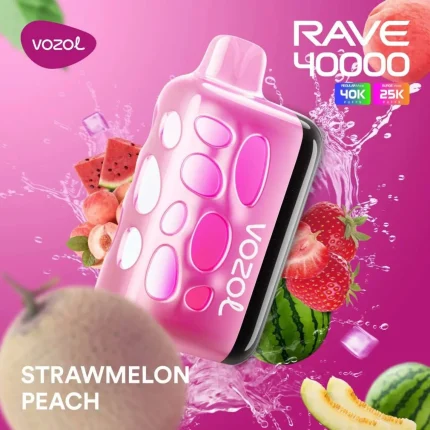 Vozol Rave 40000 Strawmelon Peach ürün görseli